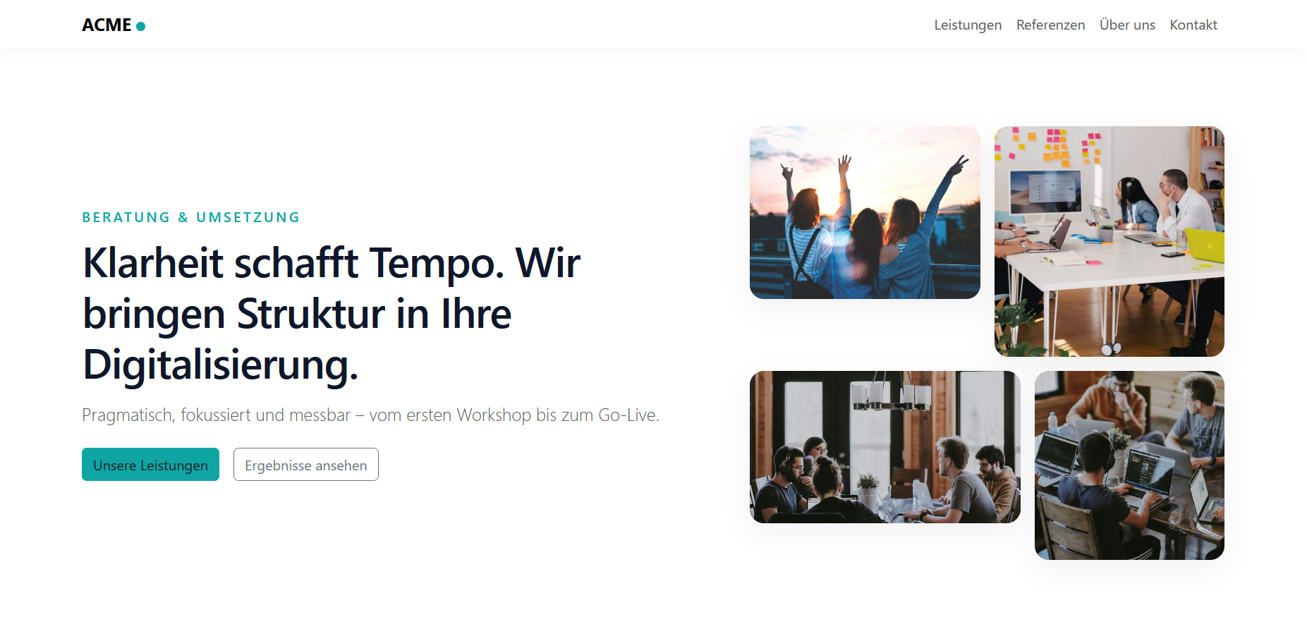 Unternehmenswebseite